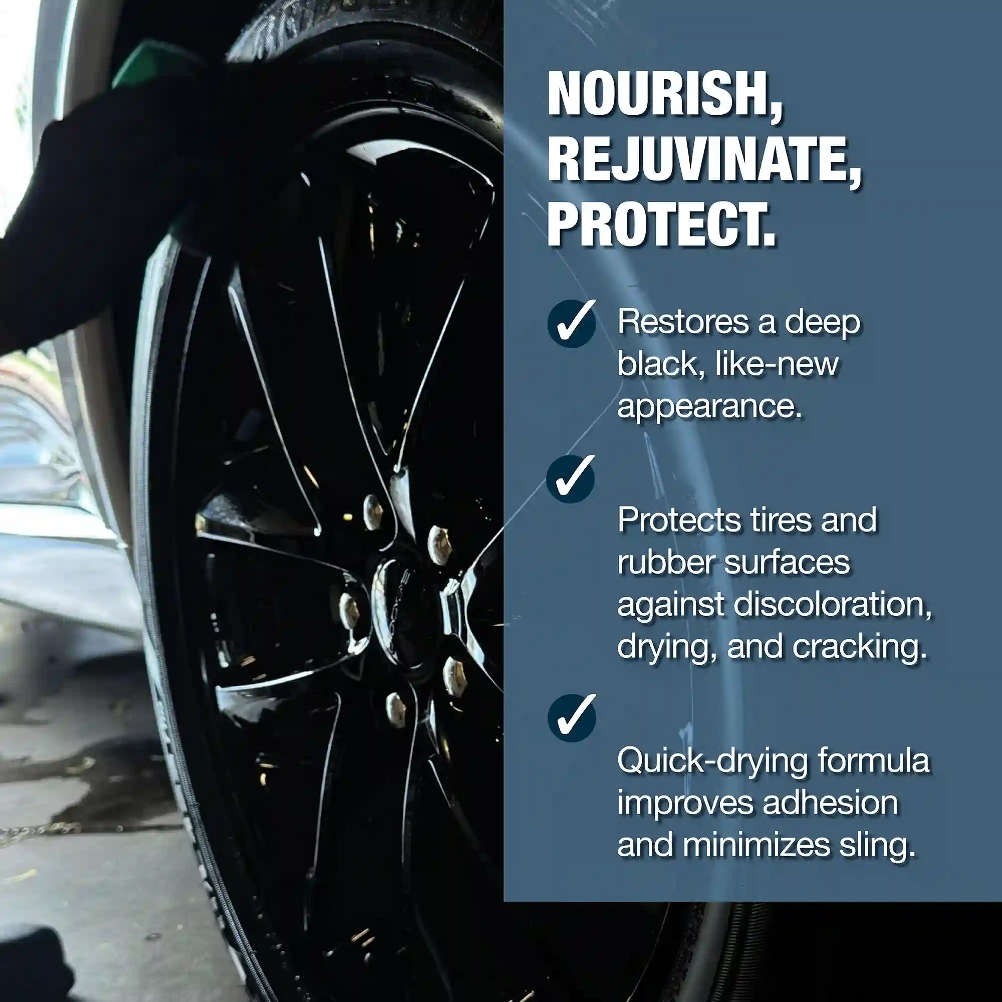 ZenaShine Foam Protectant and Dressing for Tires, Plastic, Vinyl and Rubber
