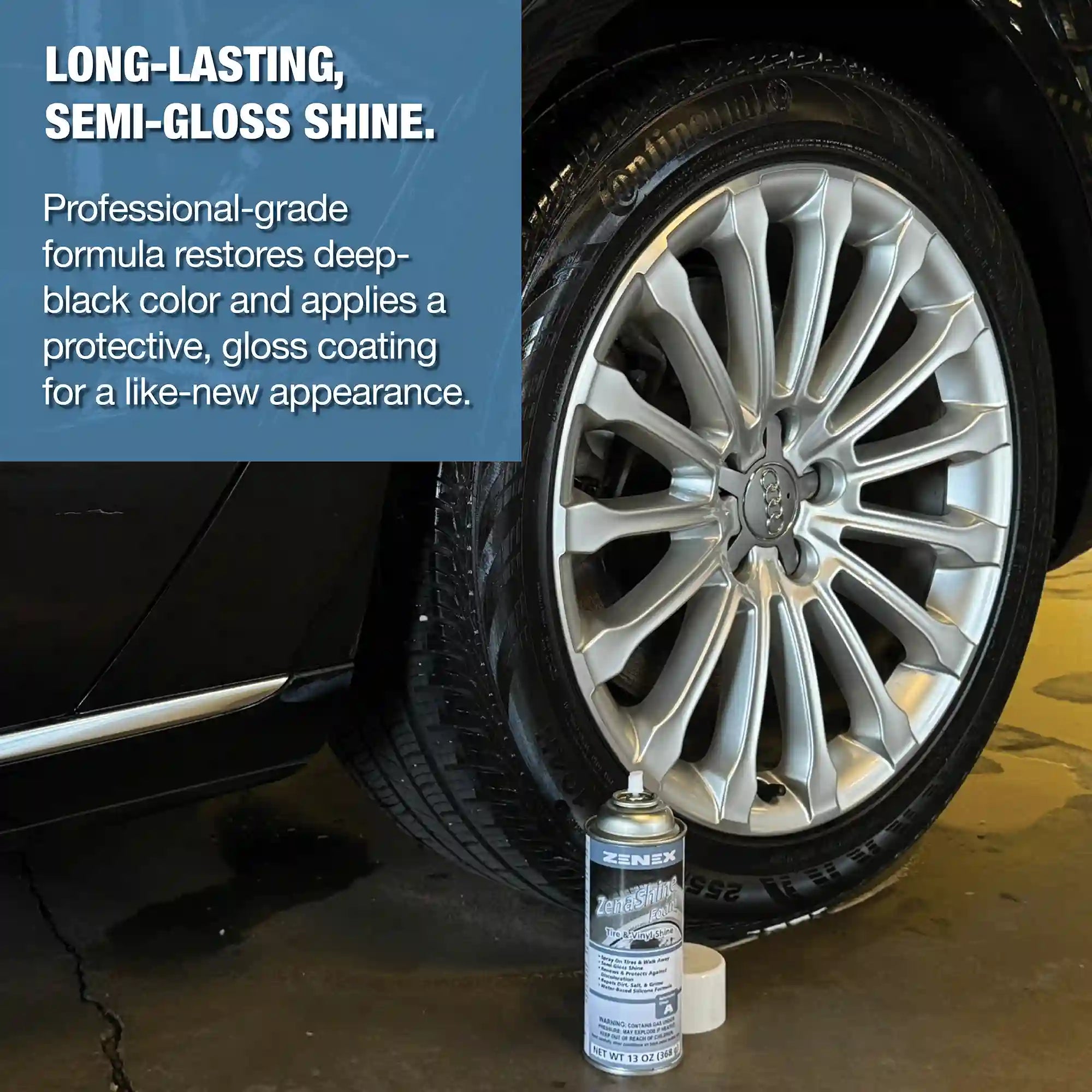 ZenaShine Foam Protectant and Dressing for Tires, Plastic, Vinyl and Rubber